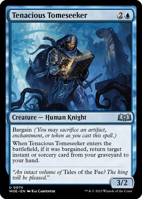 Magic: The Gathering - Wilds of Eldraine - Tenacious Tomeseeker - Foil - Anime Card Craze