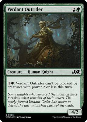 Magic: The Gathering - Wilds of Eldraine - Verdant Outrider - Foil - Anime Card Craze