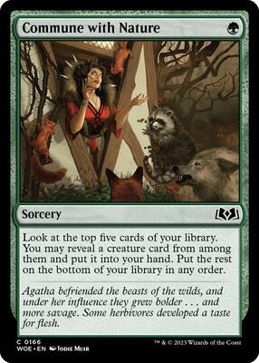 Magic: The Gathering - Wilds of Eldraine - Commune with Nature - Foil - Anime Card Craze