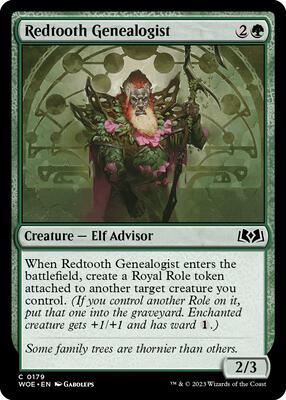 Magic: The Gathering - Wilds of Eldraine - Redtooth Genealogist - Normal - Anime Card Craze