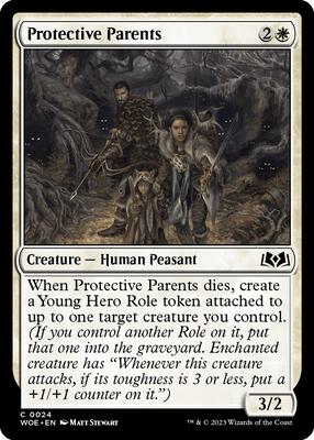 Magic: The Gathering - Wilds of Eldraine - Protective Parents - Foil - Anime Card Craze