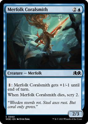 Magic: The Gathering - Wilds of Eldraine - Merfolk Coralsmith - Normal - Anime Card Craze