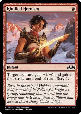Magic: The Gathering - Wilds of Eldraine - Kindled Heroism - Normal - Anime Card Craze