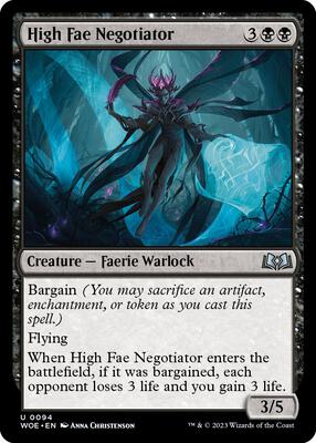 Magic: The Gathering - Wilds of Eldraine - High Fae Negotiator - Normal - Anime Card Craze