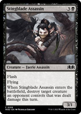 Magic: The Gathering - Wilds of Eldraine - Stingblade Assassin - Normal - Anime Card Craze