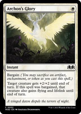 Magic: The Gathering - Wilds of Eldraine - Archon's Glory - Foil - Anime Card Craze