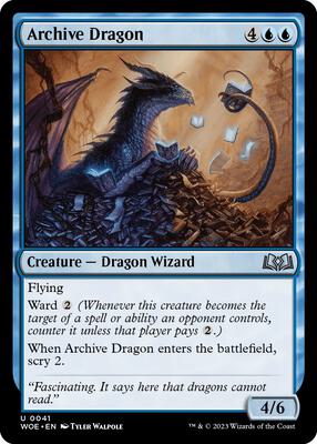 Magic: The Gathering - Wilds of Eldraine - Archive Dragon - Normal - Anime Card Craze