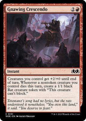 Magic: The Gathering - Wilds of Eldraine - Gnawing Crescendo - Normal - Anime Card Craze