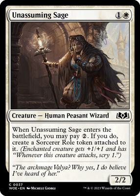 Magic: The Gathering - Wilds of Eldraine - Unassuming Sage - Normal - Anime Card Craze