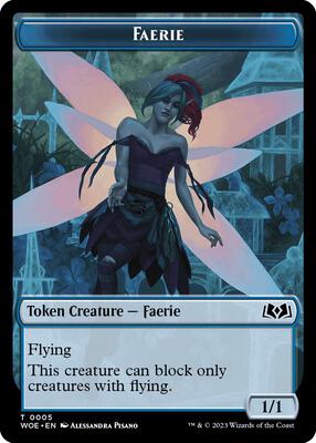 Magic: The Gathering - Wilds of Eldraine - Faerie Token - Normal - Anime Card Craze