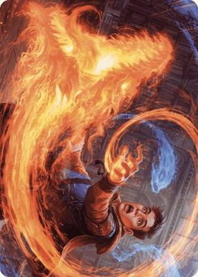 Magic: The Gathering - Art Series: Wilds of Eldraine - Frantic Firebolt Art Card - Normal - Anime Card Craze