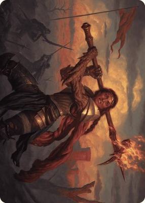 Magic: The Gathering - Art Series: Wilds of Eldraine - Imodane, the Pyrohammer Art Card - Normal - Anime Card Craze
