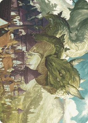 Magic: The Gathering - Art Series: Wilds of Eldraine - Beanstalk Wurm Art Card - Normal - Anime Card Craze