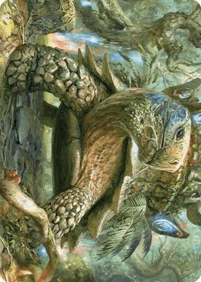 Magic: The Gathering - Art Series: Wilds of Eldraine - Blossoming Tortoise Art Card - Normal - Anime Card Craze