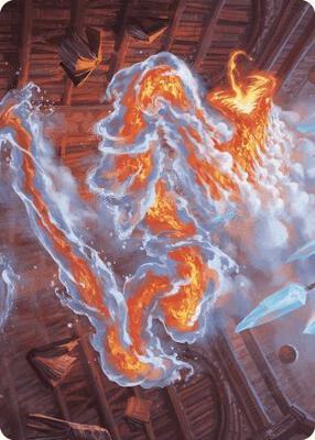 Magic: The Gathering - Art Series: Wilds of Eldraine - Scalding Viper Art Card - Normal - Anime Card Craze