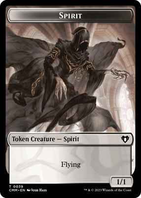 Magic: The Gathering - Commander Masters - Spirit (0039) // Elf Druid Double-Sided Token - Normal