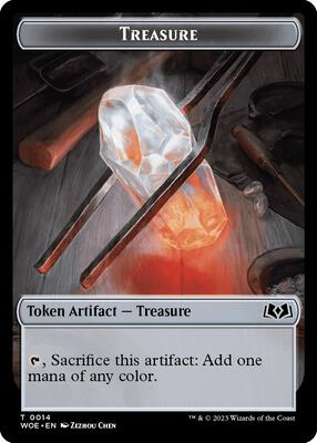 Magic: The Gathering - Wilds of Eldraine - Treasure Token - Normal - Anime Card Craze