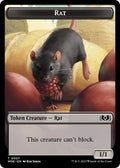 Magic: The Gathering - Wilds of Eldraine - Rat // Food (0013) Double-Sided Token - Foil - Anime Card Craze