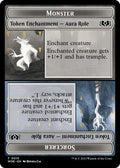 Magic: The Gathering - Wilds of Eldraine - Monster Role / Sorcerer Role // Royal Role / Young Hero Role Double-Sided Token - Normal - Anime Card Craze