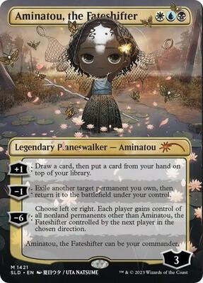 Magic: The Gathering - Secret Lair Drop Series - Aminatou, the Fateshifter (Rainbow Foil) - Foil - Anime Card Craze