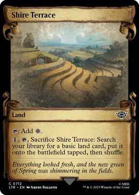 Magic: The Gathering - Universes Beyond: The Lord of the Rings: Tales of Middle-earth - Shire Terrace (Showcase Scrolls) - Common - Foil