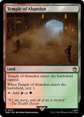Magic: The Gathering - Universes Beyond: Doctor Who - Temple of Abandon - Normal