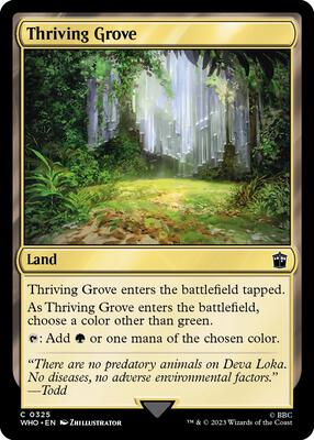 Magic: The Gathering - Universes Beyond: Doctor Who - Thriving Grove - Normal
