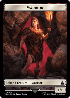 Magic: The Gathering - Universes Beyond: Doctor Who - Warrior // Treasure (0028) Double-Sided Token - Normal