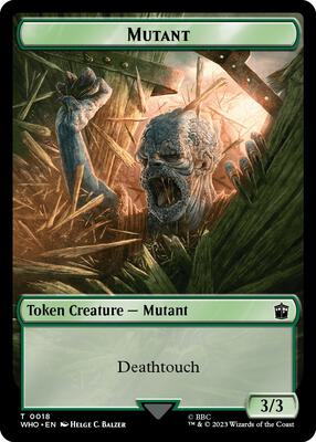 Magic: The Gathering - Universes Beyond: Doctor Who - Mutant // Alien Insect Double-Sided Token - Normal