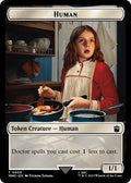 Magic: The Gathering - Universes Beyond: Doctor Who - Human (0005) // Treasure (0029) Double-Sided Token - Normal