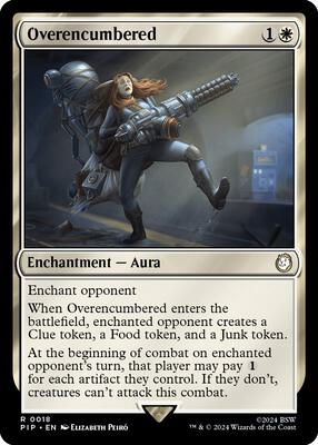 Magic: The Gathering - Universes Beyond: Fallout - Overencumbered - Normal - Anime Card Craze