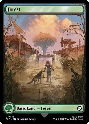 Magic: The Gathering - Universes Beyond: Fallout - Forest (0325) - Normal - Anime Card Craze