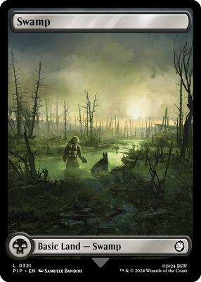 Magic: The Gathering - Universes Beyond: Fallout - Swamp (0321) - Normal - Anime Card Craze
