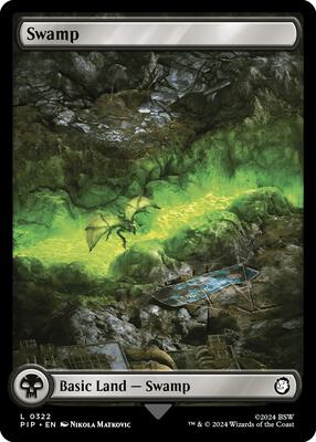 Magic: The Gathering - Universes Beyond: Fallout - Swamp (0322) - Normal - Anime Card Craze