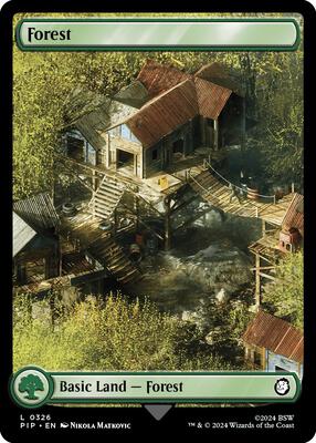 Magic: The Gathering - Universes Beyond: Fallout - Forest (0326) - Normal - Anime Card Craze