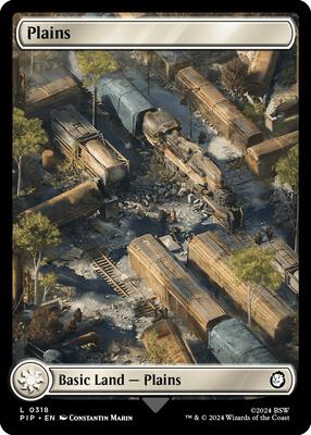 Magic: The Gathering - Universes Beyond: Fallout - Plains (0318) - Normal - Anime Card Craze