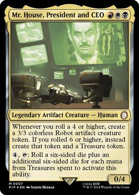 Magic: The Gathering - Universes Beyond: Fallout - Mr. House, President and CEO - Foil - Anime Card Craze