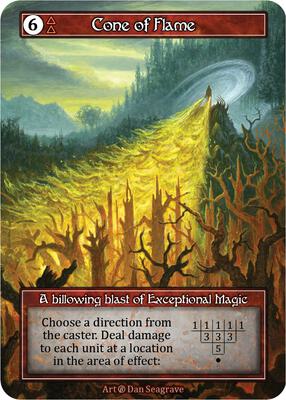 Sorcery: Contested Realm - Beta - Cone of Flame (Foil)