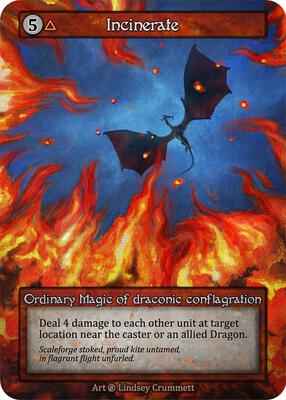 Sorcery: Contested Realm - Beta - Incinerate -  - Normal