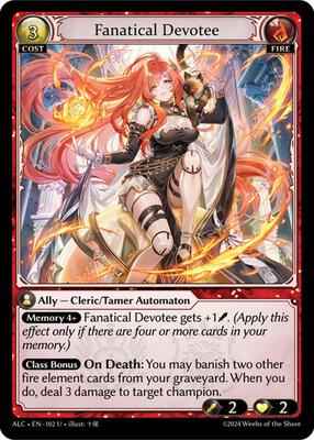 Grand Archive TCG - Alchemical Revolution - Fanatical Devotee - 102 - Normal