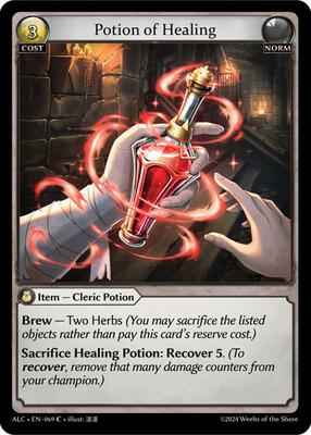 Grand Archive TCG - Alchemical Revolution - Potion of Healing - 69 - Normal