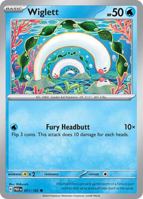 Pokemon SV04: Paradox Rift Wiglett - 051/182 - Anime Card Craze