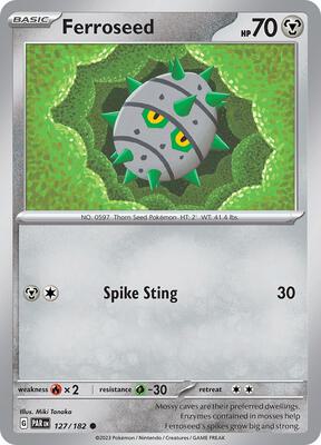 Pokemon SV04: Paradox Rift Ferroseed - Anime Card Craze