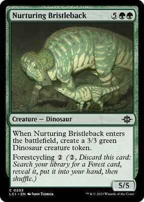 Magic: The Gathering - The Lost Caverns of Ixalan - Nurturing Bristleback - 203 - Normal