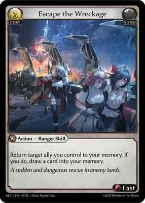 Grand Archive TCG - Alchemical Revolution - Escape the Wreckage - 53 - Normal
