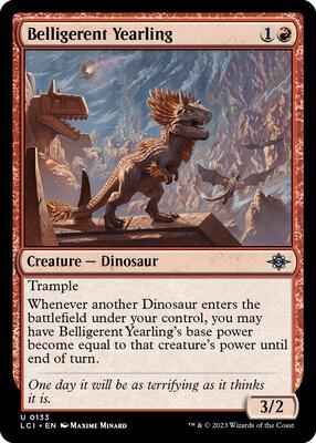 Magic: The Gathering - The Lost Caverns of Ixalan - Belligerent Yearling - 133 - Normal