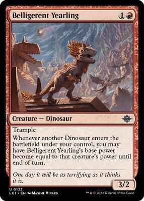 Magic: The Gathering - The Lost Caverns of Ixalan - Belligerent Yearling - 133 - Foil