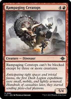 Magic: The Gathering - The Lost Caverns of Ixalan - Rampaging Ceratops - 162 - Normal