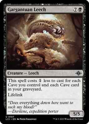 Magic: The Gathering - The Lost Caverns of Ixalan - Gargantuan Leech - 107 - Normal