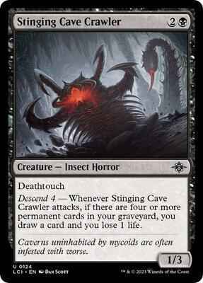 Magic: The Gathering - The Lost Caverns of Ixalan - Stinging Cave Crawler - 124 - Normal